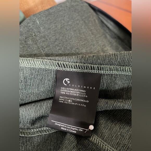 Coldsmoke Men's Green Jacket Zip Up Snaps and patch Size M Brand New With Tag - Picture 11 of 15